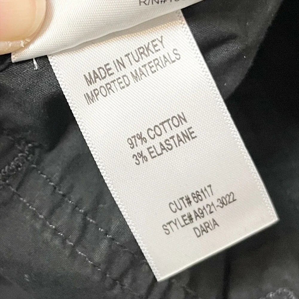 Agolde Daria Utility Pants 25 Black Cargo Pockets High Rise Minimalist Wide Leg